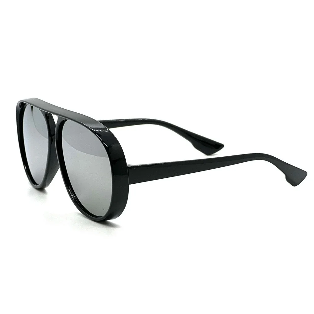 Men Sunglasses Silver Mirror Reflective Lens Light Weight Comfortable Lentes New